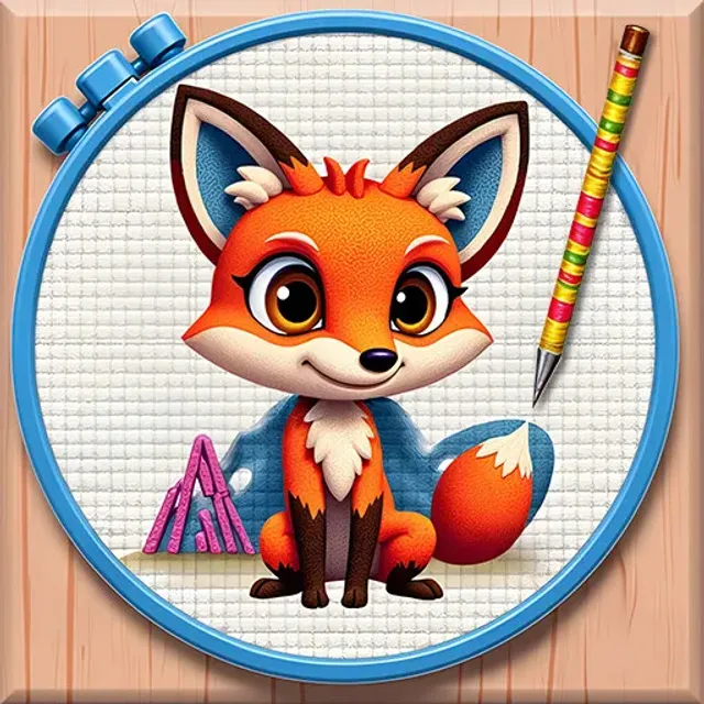 Cross Stitch Coloring Art — cover art